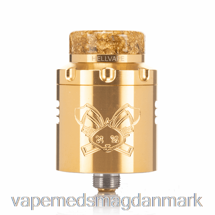 Vape Uden Nikotin Hellvape Dead Rabbit V3 24mm Rda Guld